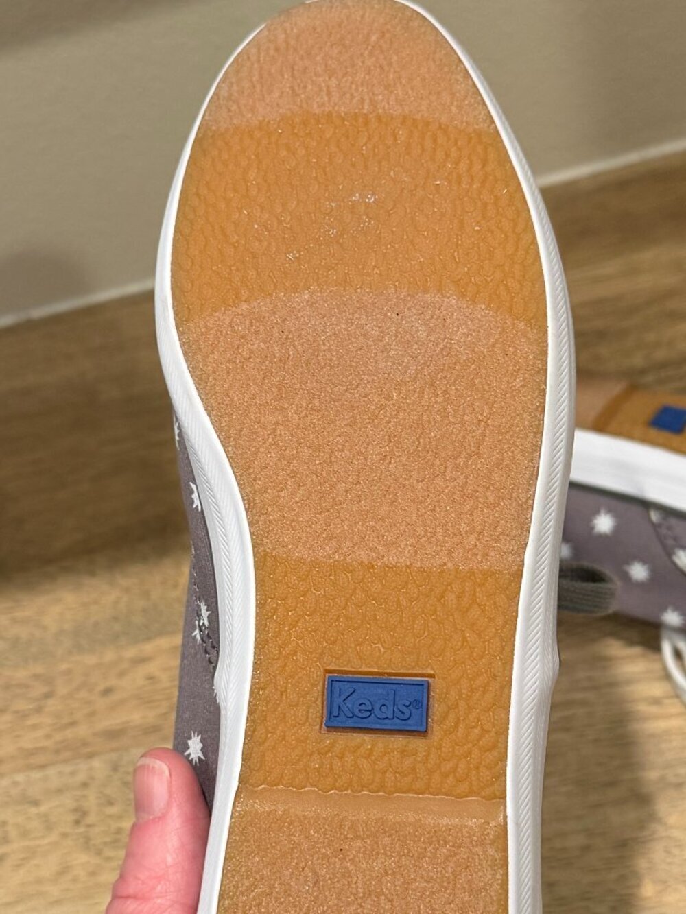 Keds Champion Gray & White Starburst Sneakers | Size 7 | Like New - Picture 10 of 11